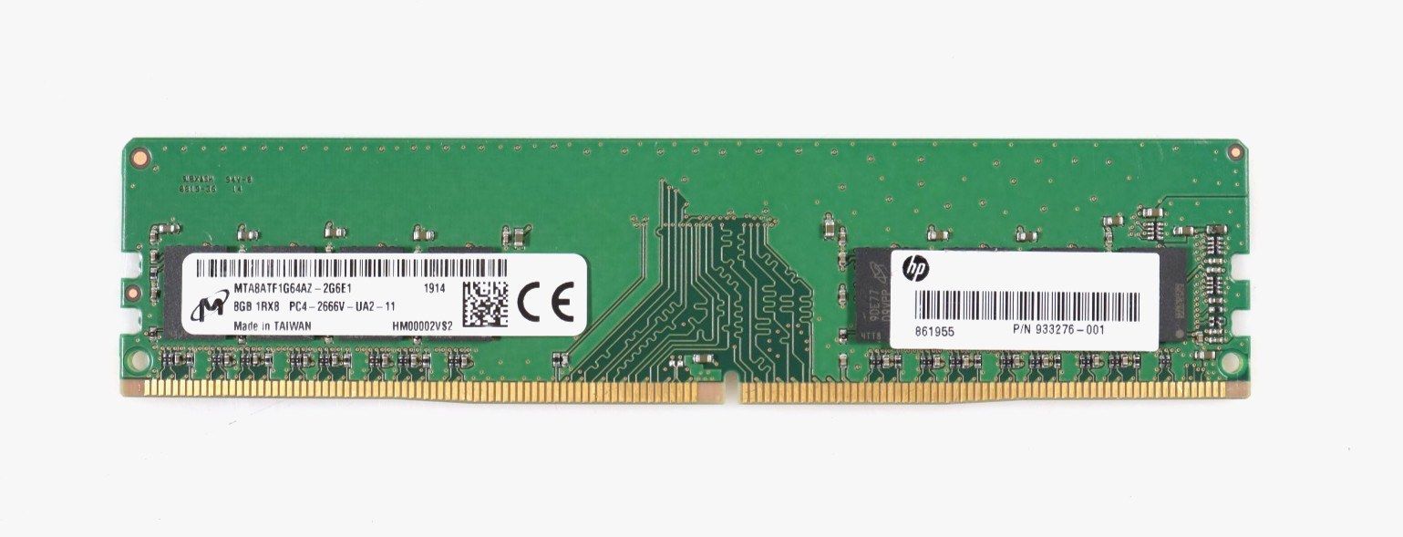 Память Micron DDR4 8GB UDIMM 2666 МТ/с (MTA8ATF1G64AZ-2G6E1) — фото 1