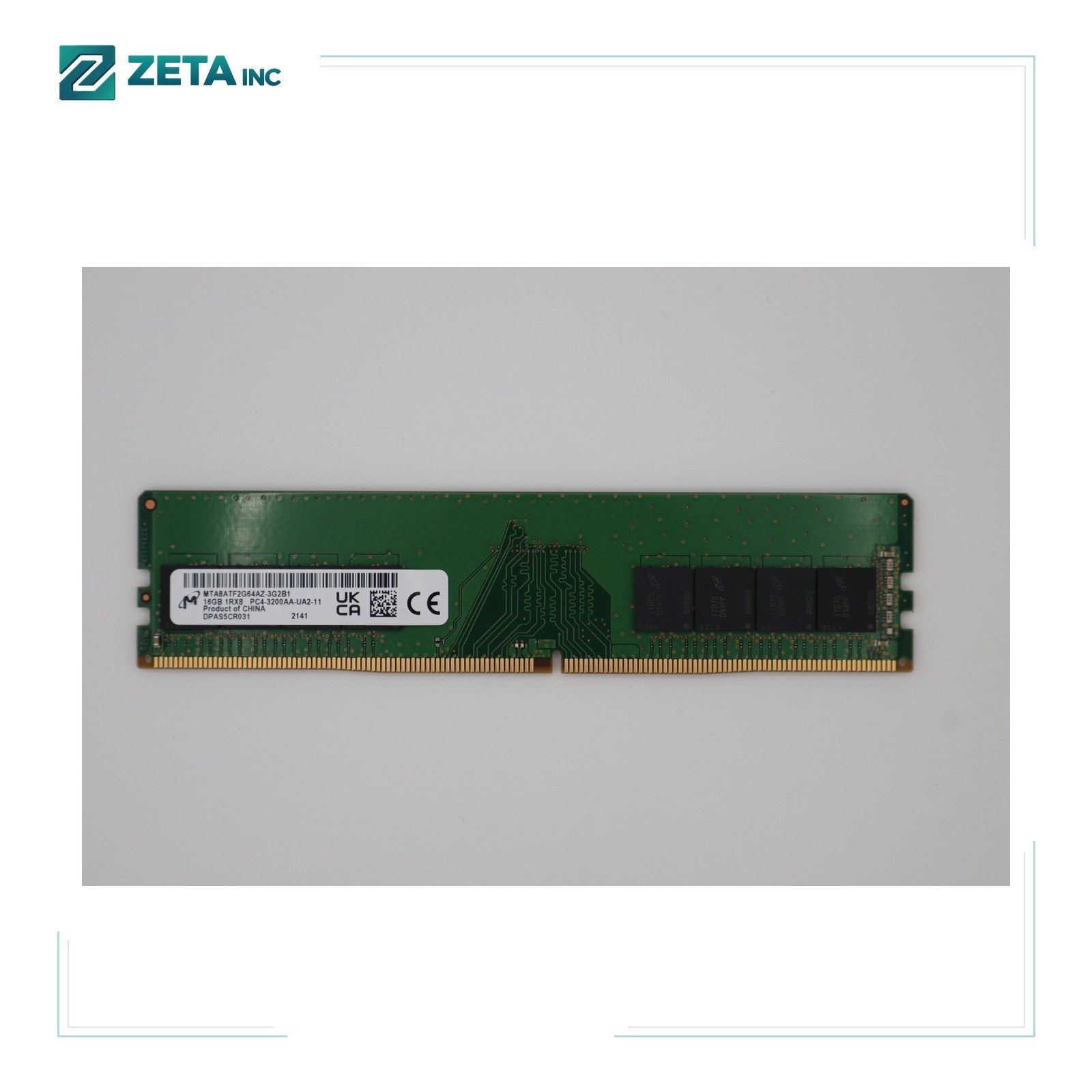 Память Micron DDR4 16GB UDIMM 3200 МТ/с (MTA8ATF2G64AZ-3G2B1) — фото 1