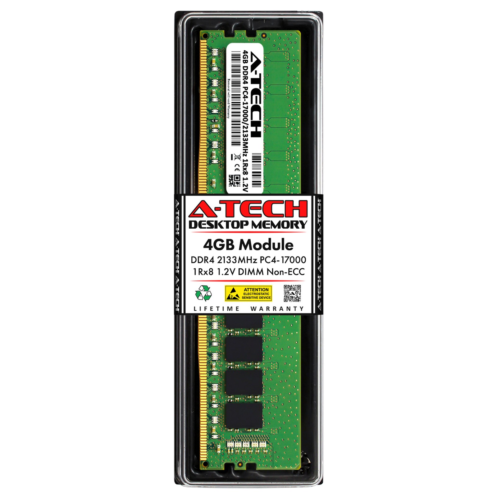 Память Micron DDR4 4GB UDIMM 2133 МТ/с (MTA8ATF51264AZ-2G1A2) — фото 2