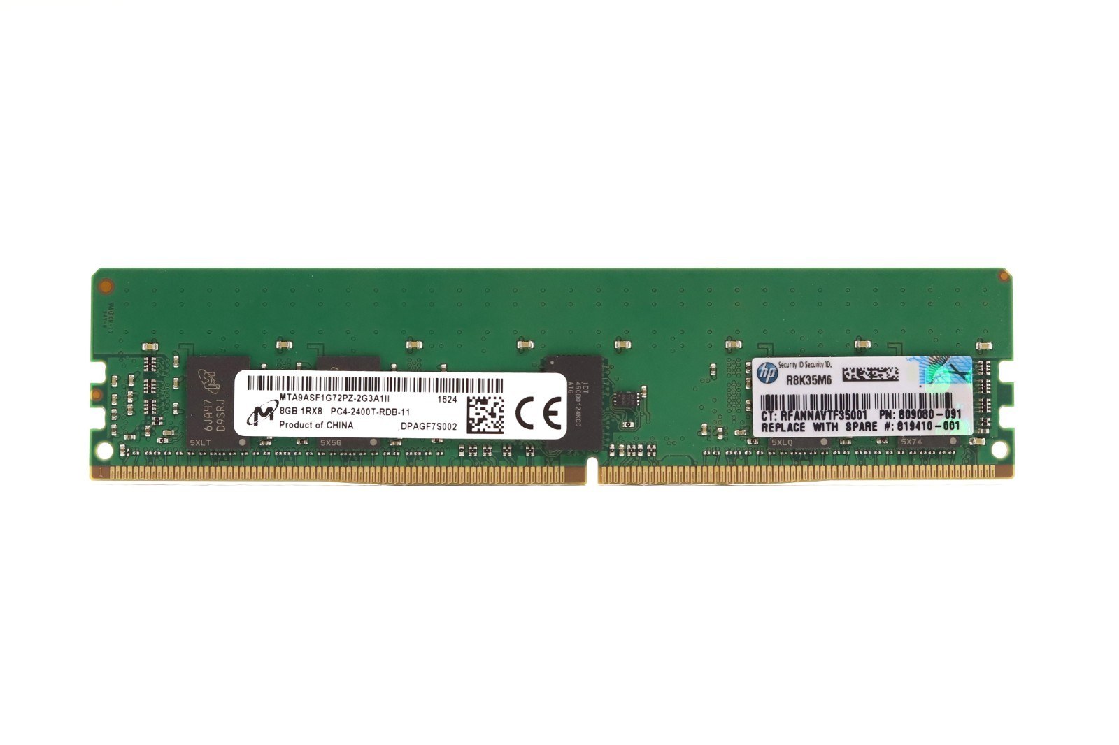 Память Micron DDR4 8GB RDIMM 2400 МТ/с (MTA9ASF1G72PZ-2G3A1) — фото 2