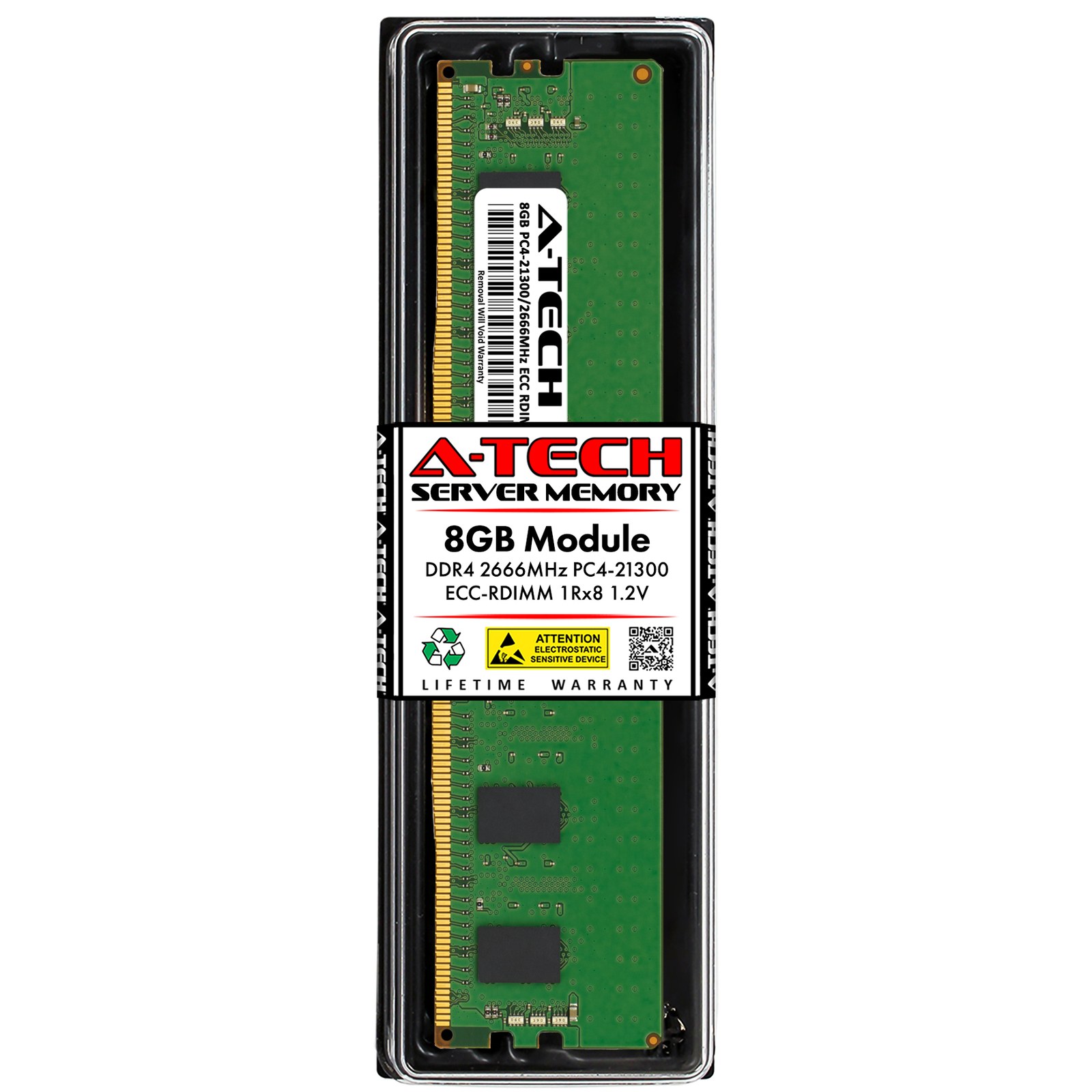 Память Micron DDR4 8GB RDIMM 2666 МТ/с (MTA9ASF1G72PZ-2G6J1) — фото 2