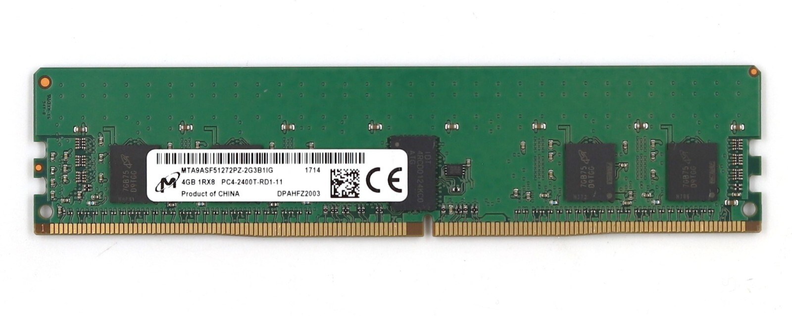 Память Micron DDR4 4GB RDIMM 2400 МТ/с (MTA9ASF51272PZ-2G3B1) — фото 2