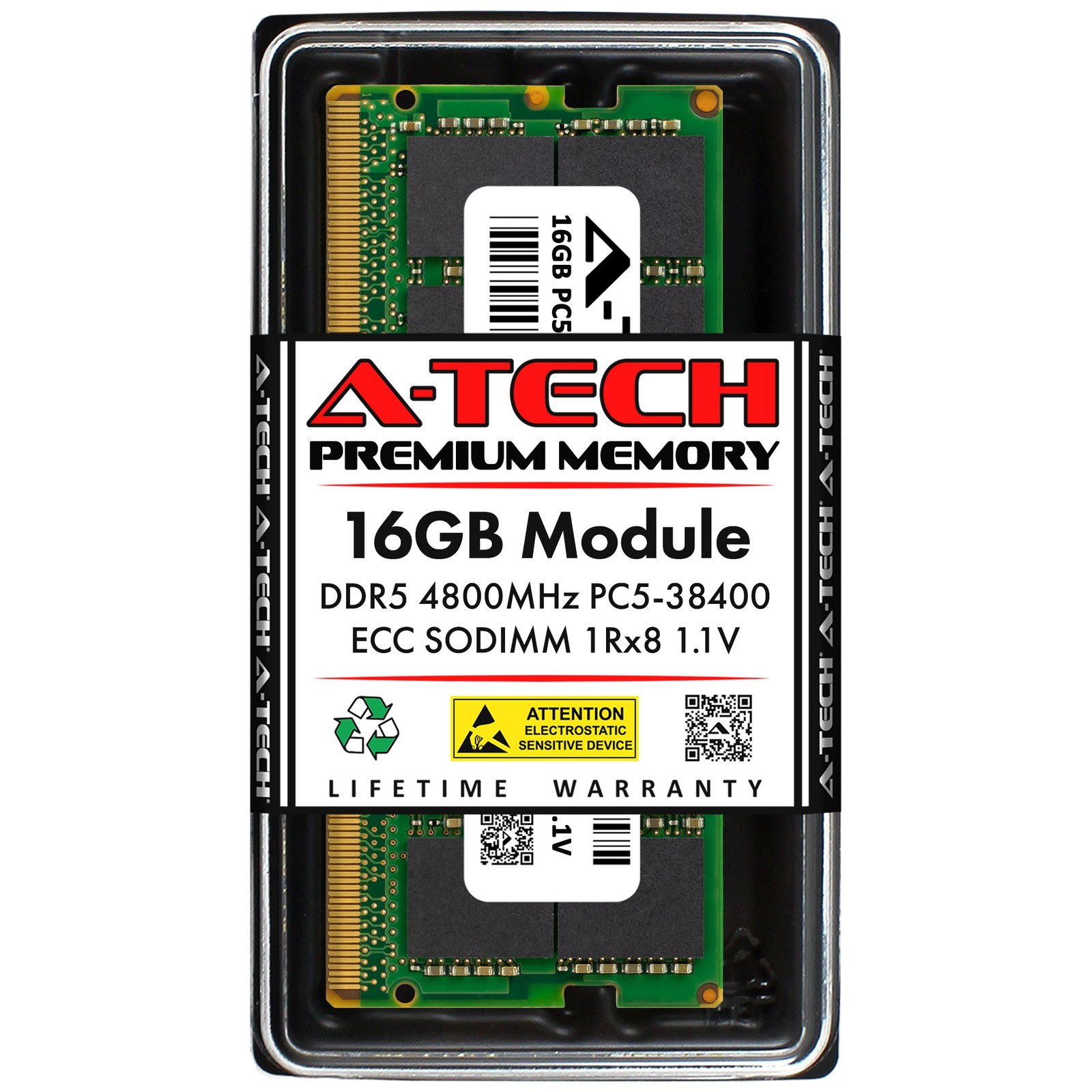 Память Micron DDR5 16GB SOEDIMM 4800 МТ/с (MTC10C1084S1TC48BA1) — фото 2