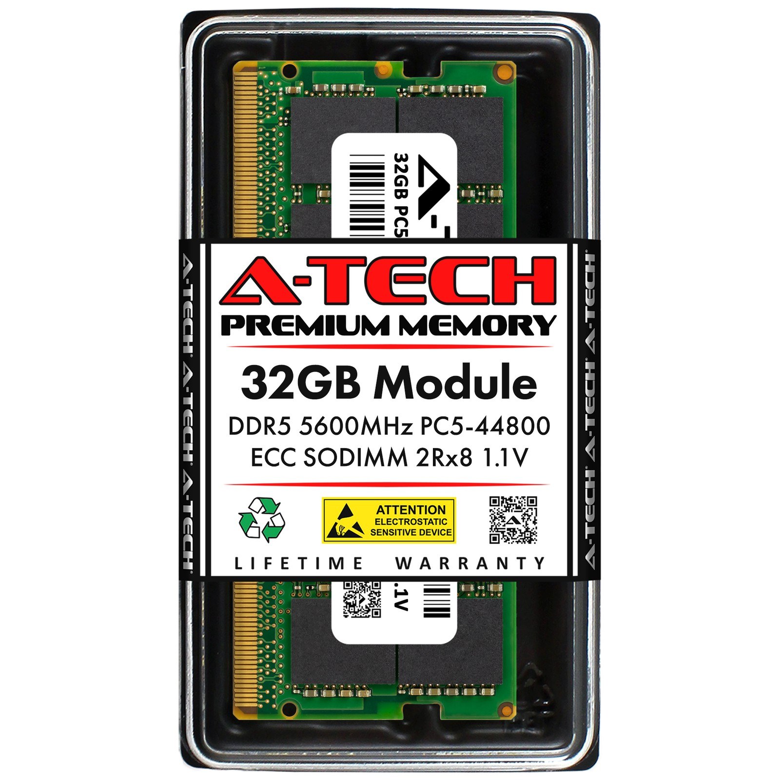 Память Micron DDR5 32GB SOEDIMM 5600 МТ/с (MTC20C2085S1TC56BD1) — фото 2