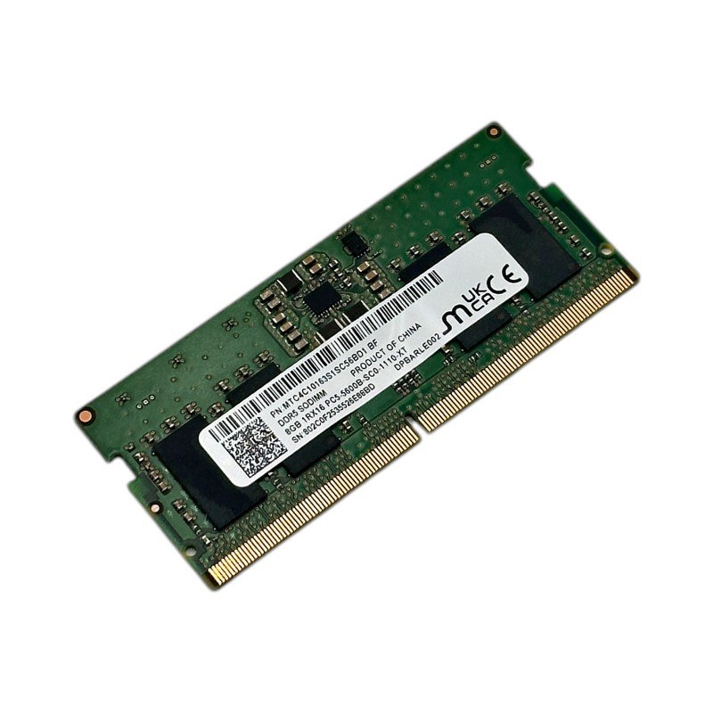 Память Micron DDR5 8GB SODIMM 5600 МТ/с (MTC4C10163S1SC56BH1) — фото 1