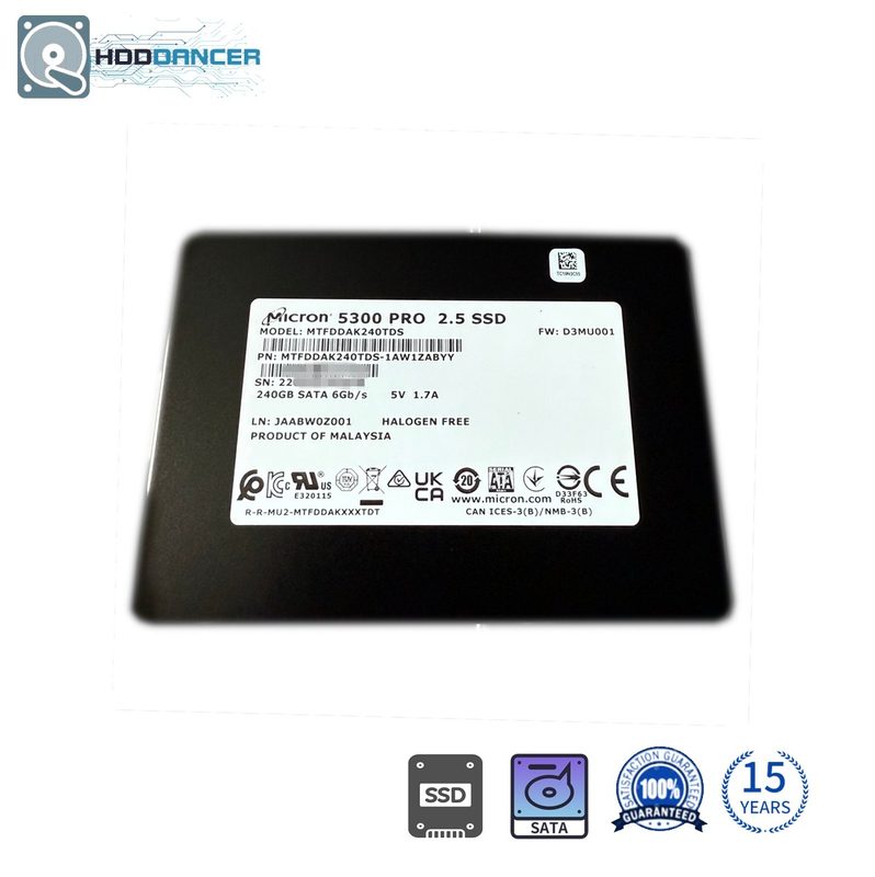 Твердотельный накопитель Crucial Micron 5300 PRO 240 ГБ SATA 2,5" (MTFDDAK240TDS) — фото 1