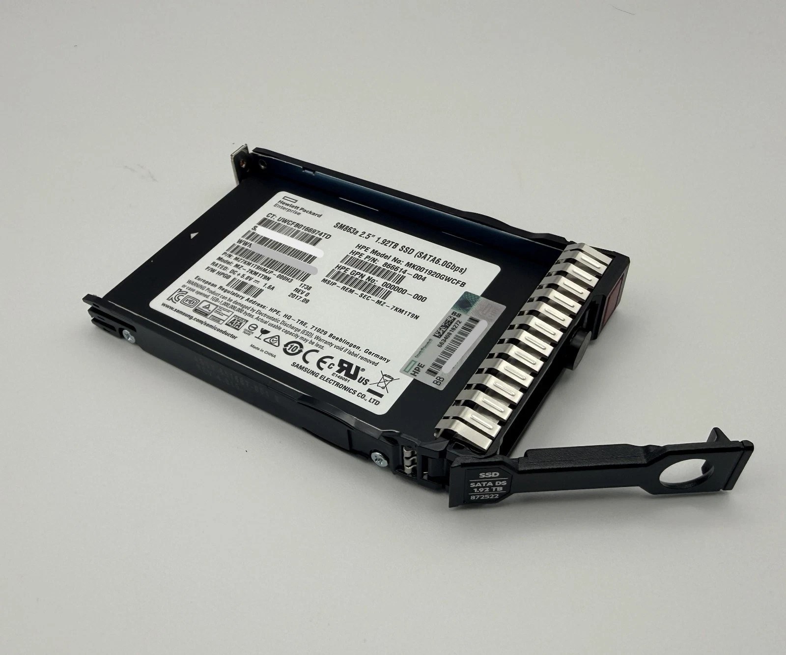 SSD Samsung 1.92TB SM863a SATA 2,5" (серверный накопитель, MZ7KM1T9HMJP) — фото 2