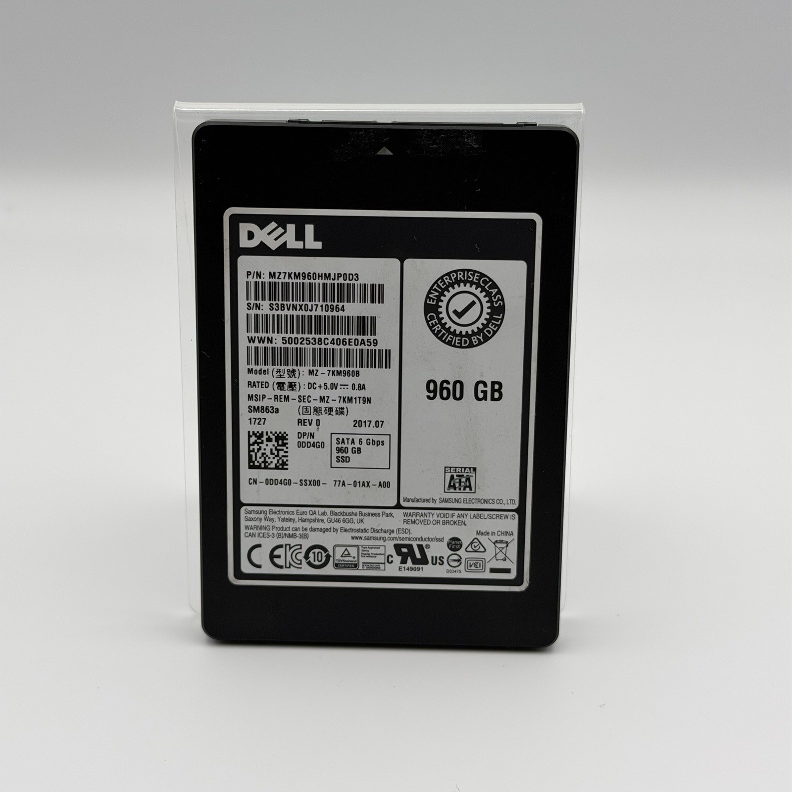 SSD Samsung 960GB SM863a SATA 2,5" (серверный накопитель, MZ7KM960HMJP) — фото 1