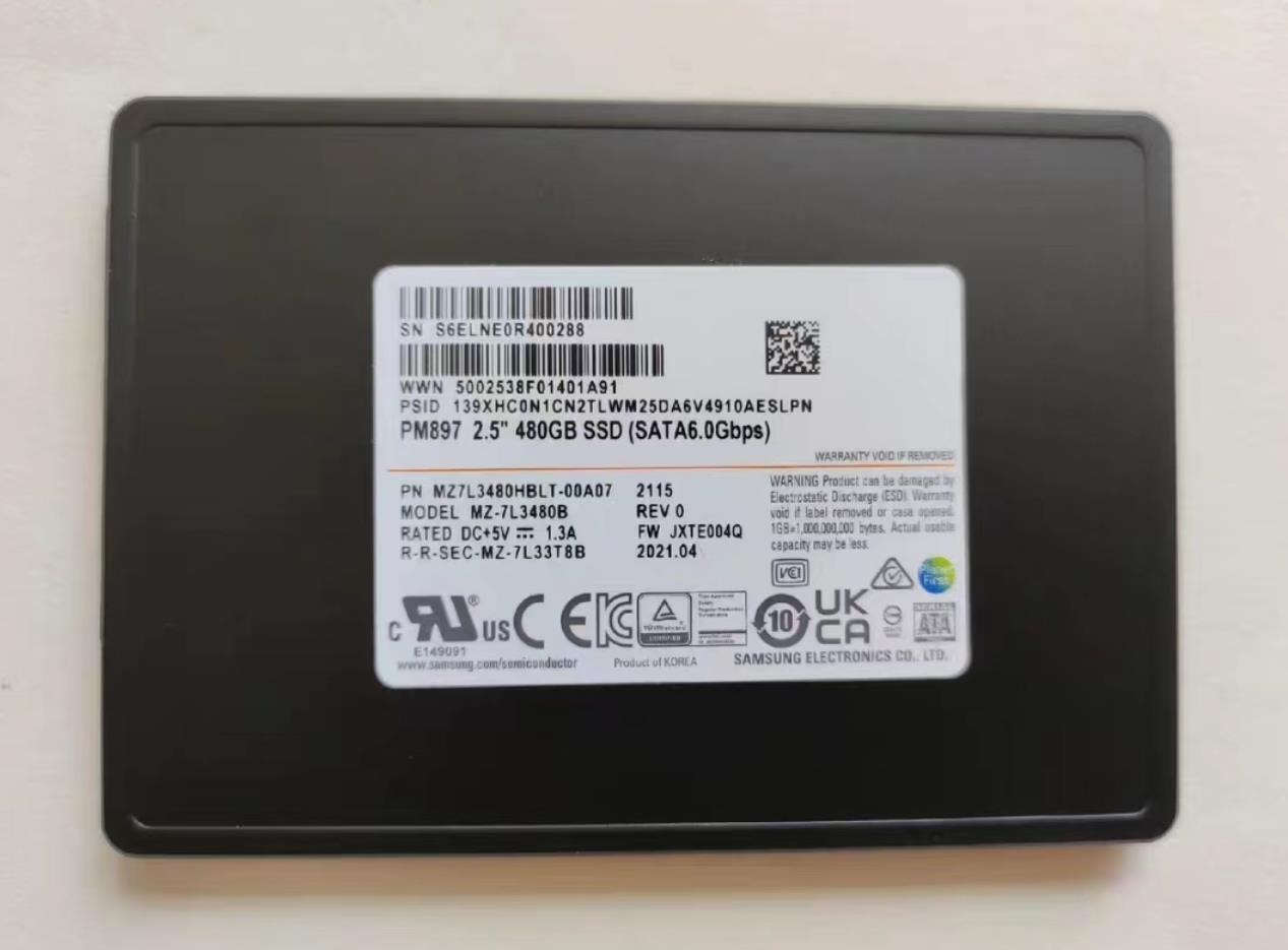 SSD Samsung 480GB PM897 SATA 2,5" (серверный накопитель, MZ7L3480HBLT-00B7C) — фото 2