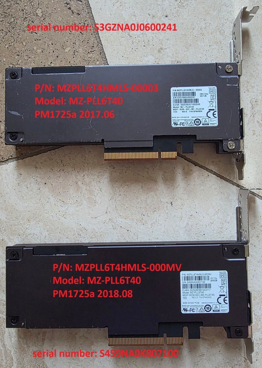 SSD Samsung 6.4TB PM1725a NVMe HHHL (серверный накопитель, MZPLL6T4HMLS) — фото 2