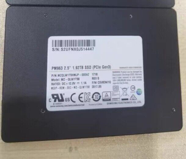 SSD Samsung 1.92TB PM963 NVMe U.2 (серверный накопитель, MZQLW1T9HMJP) — фото 2