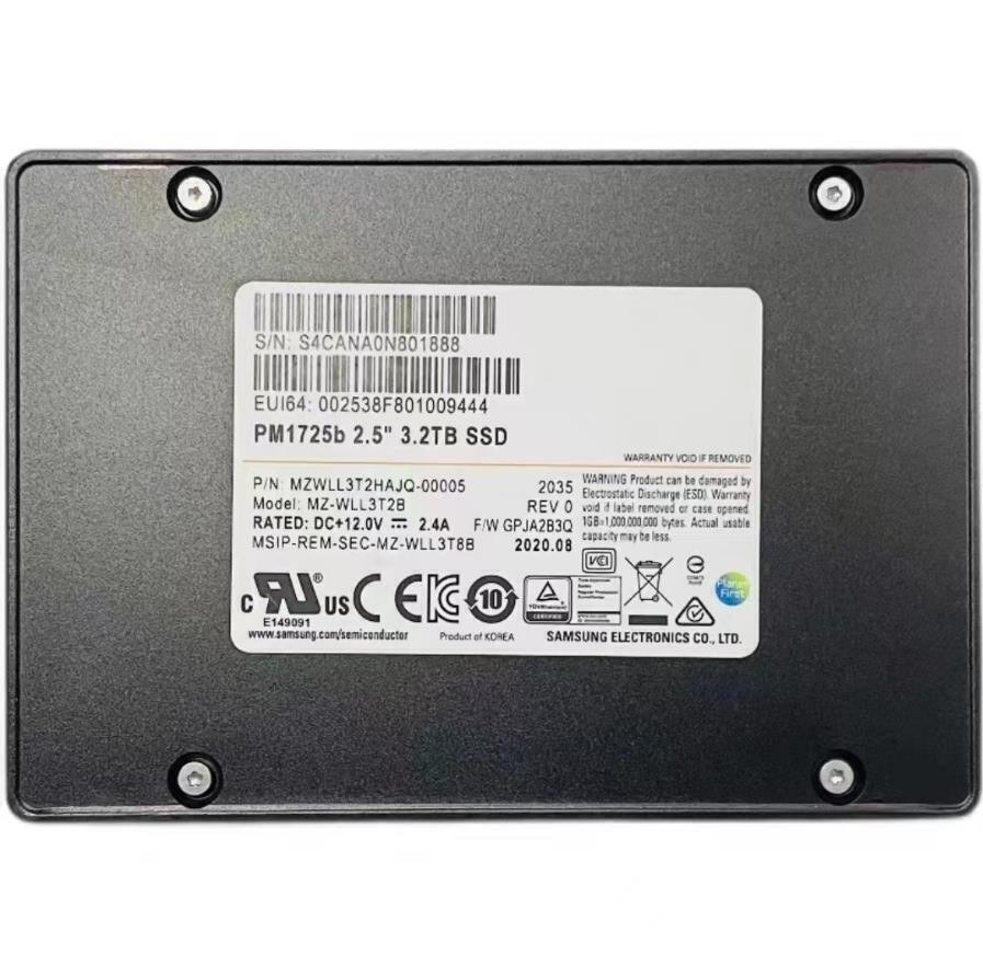 SSD Samsung 3.2TB PM1725B NVMe U.2 (серверный накопитель, MZWLL3T2HAJQ-00005) — фото 1