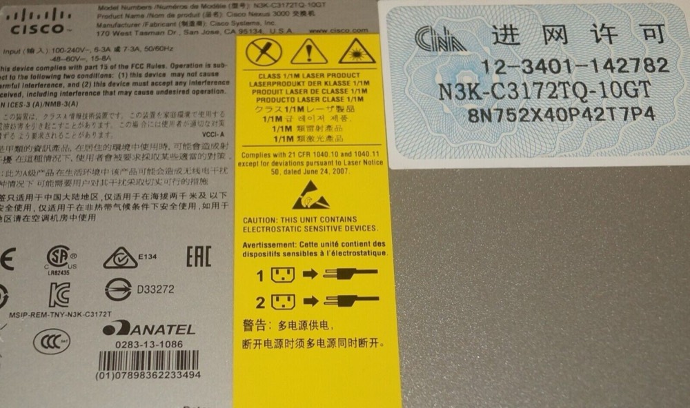Коммутатор Cisco N3K-C3172TQ-10GT — фото 3