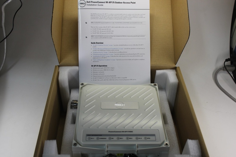 Точка доступа Dell N8CPF PowerConnect W-AP175DC 802.11a/b/g/n Access Point AP-175DC POE — фото 1