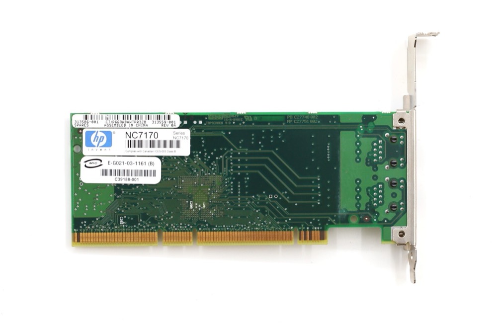 Линейная плата HP NC7170 Dual-Port Gigabit PCI-X Network Interface Card P/N: 313586-001 Tested — фото 3