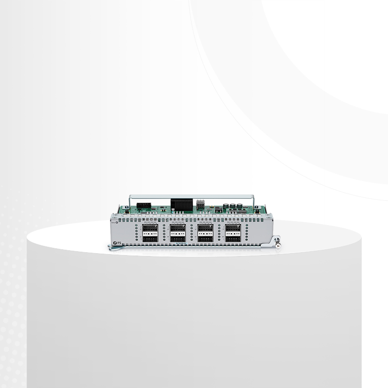 Линейная карта FS NC8200-4TD 8-портовая 100Gb работает с шассийным коммутатором дата-центра NC8200-4TD и поддерживает — фото 1