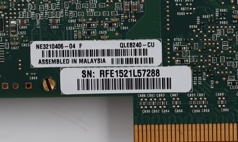 Трансивер Q-Logic NE3210406-04 Single-Port 10GbE SFP PCIe Network Adapter P/N: QLE8240-CU — фото 3