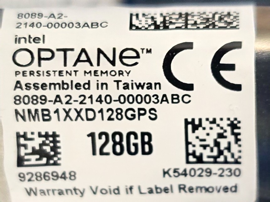 Модуль памяти Intel 128GB NMB1XXD128GPS Optane Memory 200 Series PMEM Module 3200 DDR4 — фото 1