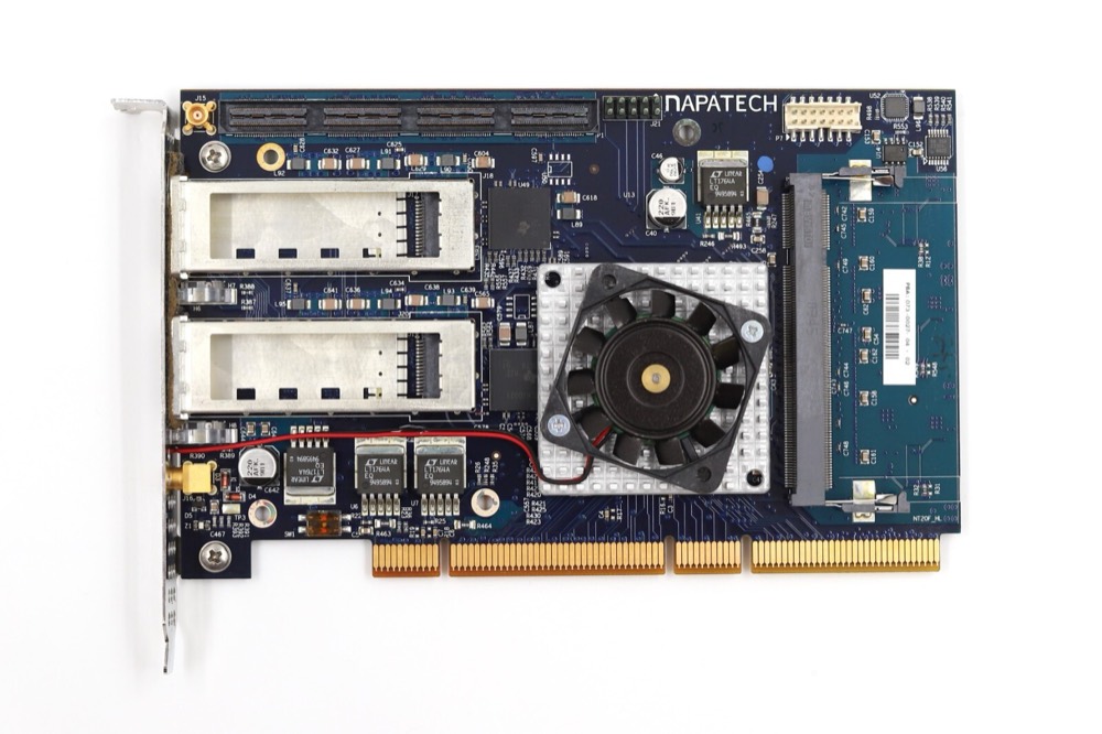 Плата NAPATECH NT20X Dual-Port 10Gb/s PCI-X Network Capture Card P/N: 810-0016-04 — фото 2