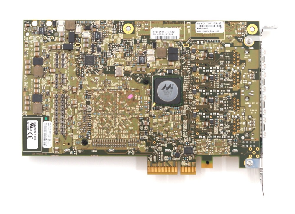 Трансивер Napatech NT4E-4-STD Quad-Port SFP+ PCIe Network Adapter W/1GB P/N:801-0077-03-02 — фото 3