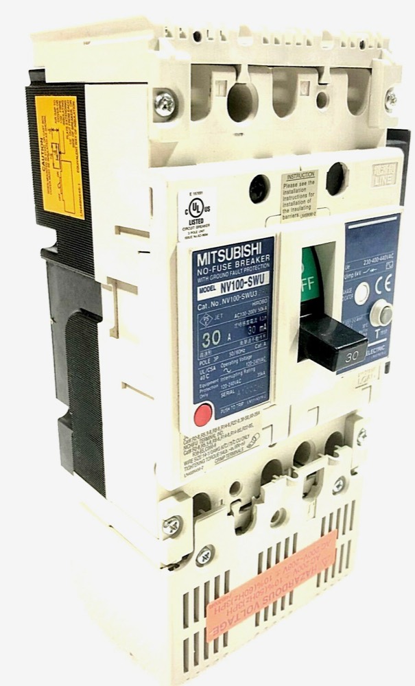 Электрокомпонент NV100-SWU3-030 MITSUBISHI NO-FUSE BREAKER 30A — фото 1