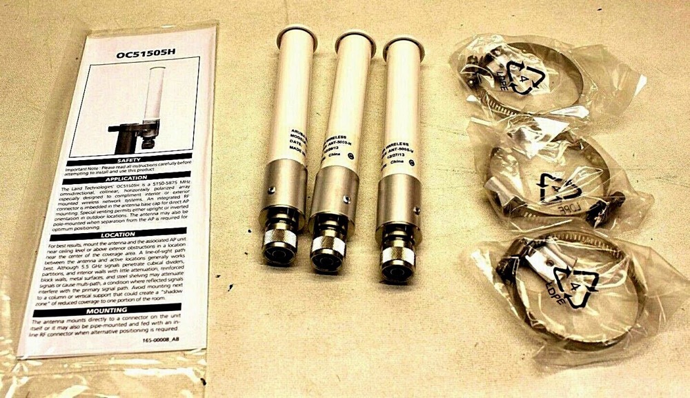 Крепление OC51505H ARUBA 5 GHz 5dBi Omni N-Type direct mount outdoor antennas KIT OF 3 — фото 1
