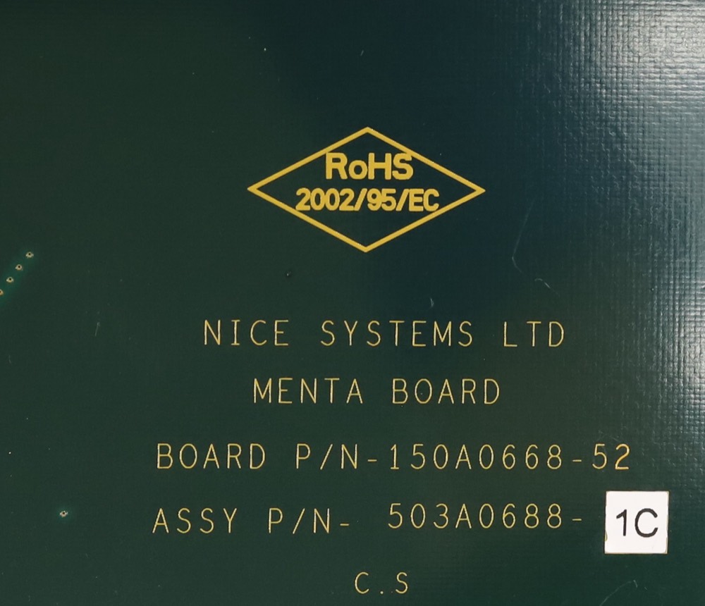 Линейная плата NICE Systems MENTA Telecom Network Interface Card P/N:503A0688-1C Tested Working — фото 3