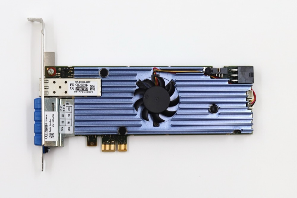Плата Amulet Hotkey Quad Display Port PCIe Workstation Video Card P/N:CA-DXH4-M001 — фото 2