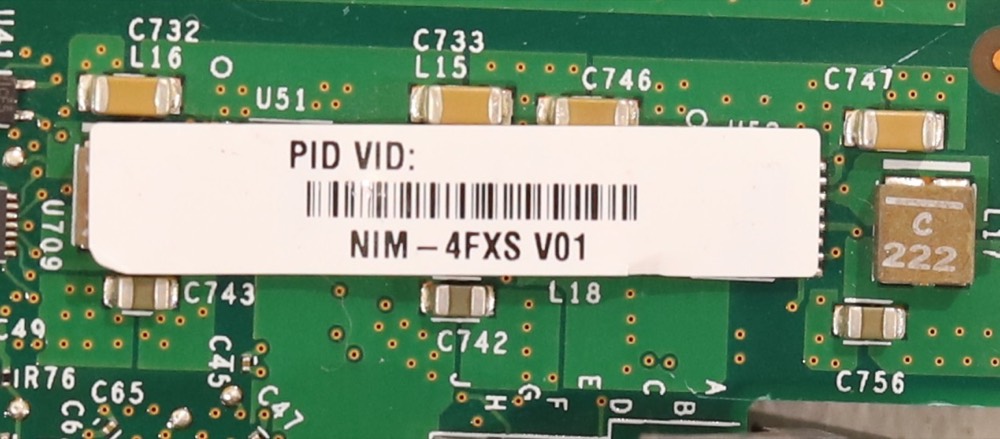 Маршрутизатор Cisco Quad-Port Network Interface Module For FXS/ISR 400 Series P/N:NIM-4FXS V01 — фото 3