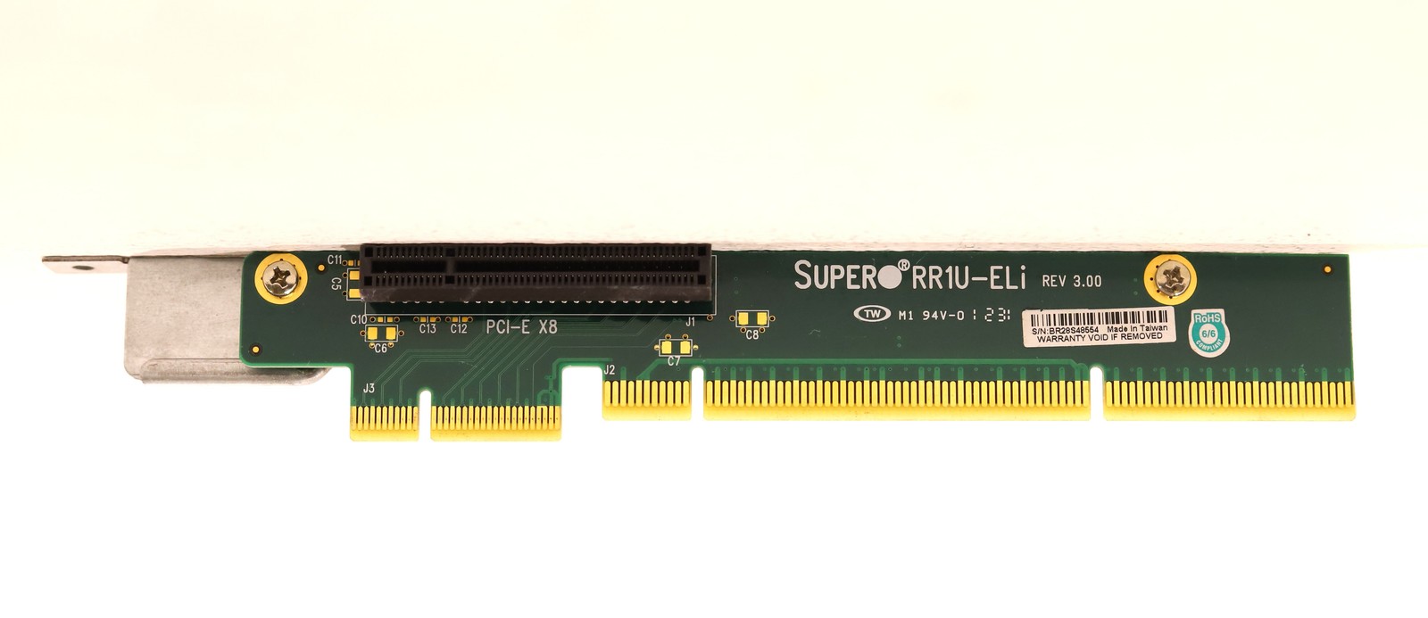 Райзер SuperMicro 1U PCI-Express x8 Riser Card with Bracket P/N:RR1U-ELI Tested Working — фото 1