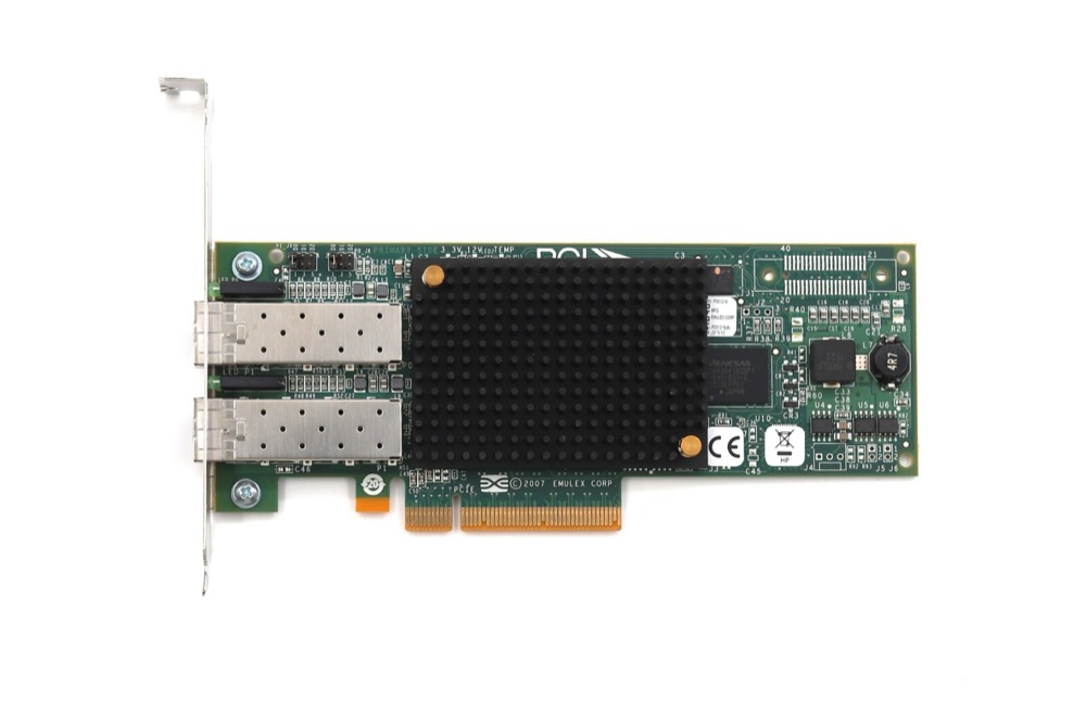 Адаптер HP Emulex 82E 8GB Dual-Port FC PCIe X8 FC Host Bus Adapter HP P/N: P002181-05A — фото 2
