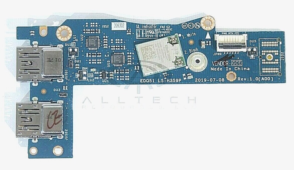Плата P2RHV 0P2RHV Dell Alienware M15 R2 USB3 WiFi Network Board (Killer 1650w) — фото 1