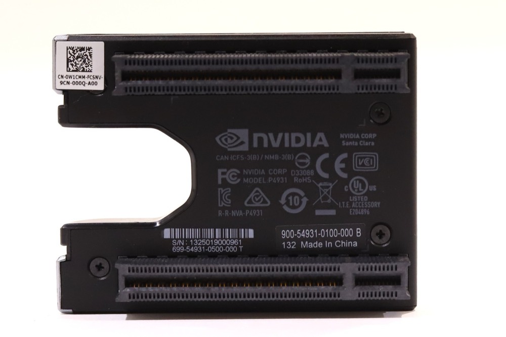 Графический ускоритель Dell NVIDIA Quadro P4931 NVLink Bridge P/N: 0W1CMM / 900-54931-0100-000 Tested — фото 2