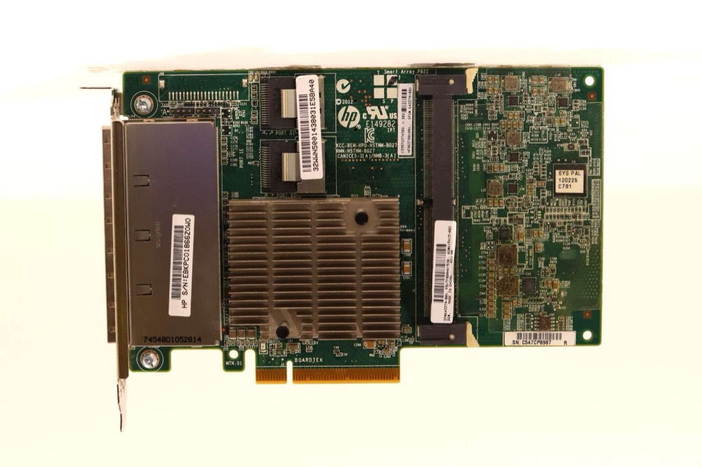 RAID/HBA-контроллер HP Smart Array P822 Quad-Port 6Gb/s PCIe x8 SAS RAID Controller P/N: 643379-001 — фото 3