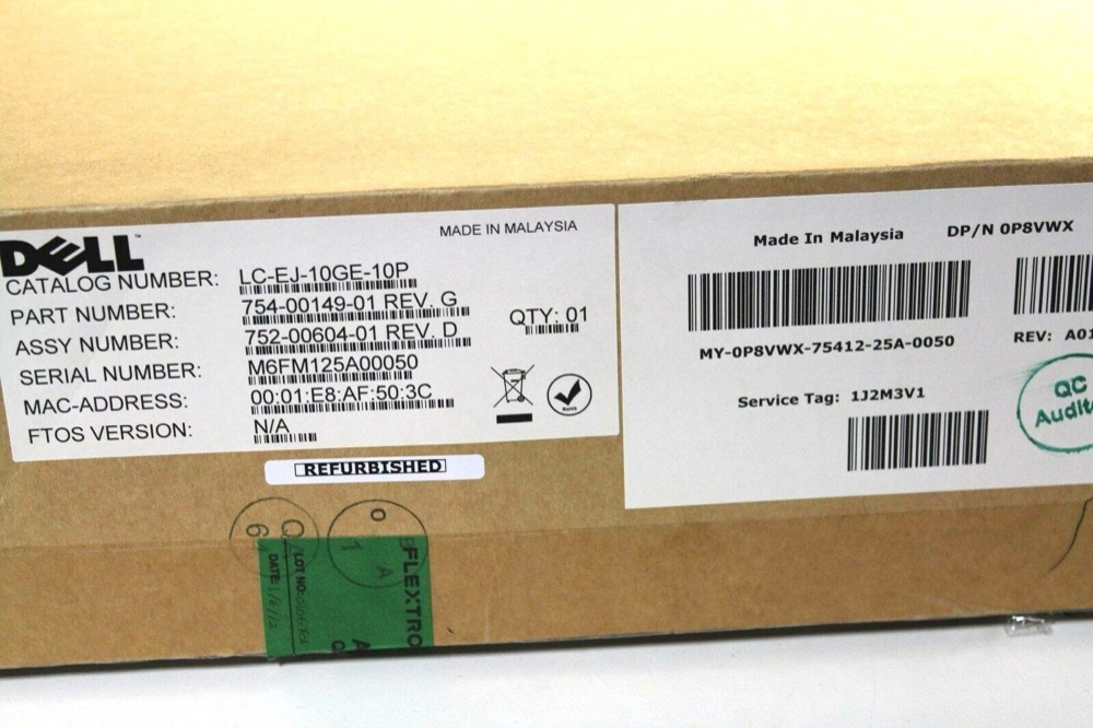 Линейная карта Dell Force10 LC-EJ-10GE-10P 10 портов XFP (P8VWX) — фото 1