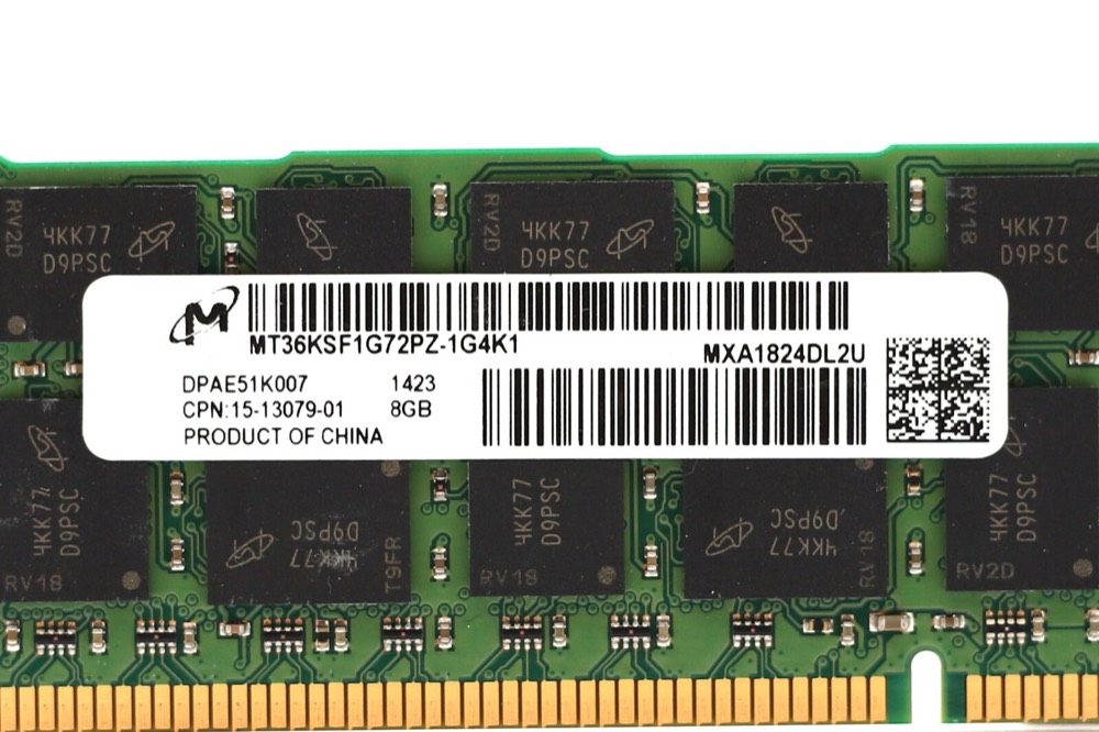 Модуль памяти Micron 8GB PC3L-10600 DDR3 1333 ECC REG Server Memory MT36KSF1G72PZ-1G4K1 Tested — фото 2
