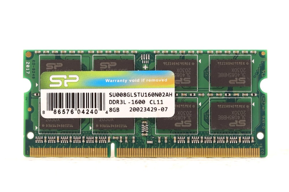 Модуль памяти Silicon Power 8GB PC3L-12800S DDR3L-1600 Laptop Memory P/N: SU008GLSTU160N02AH — фото 1