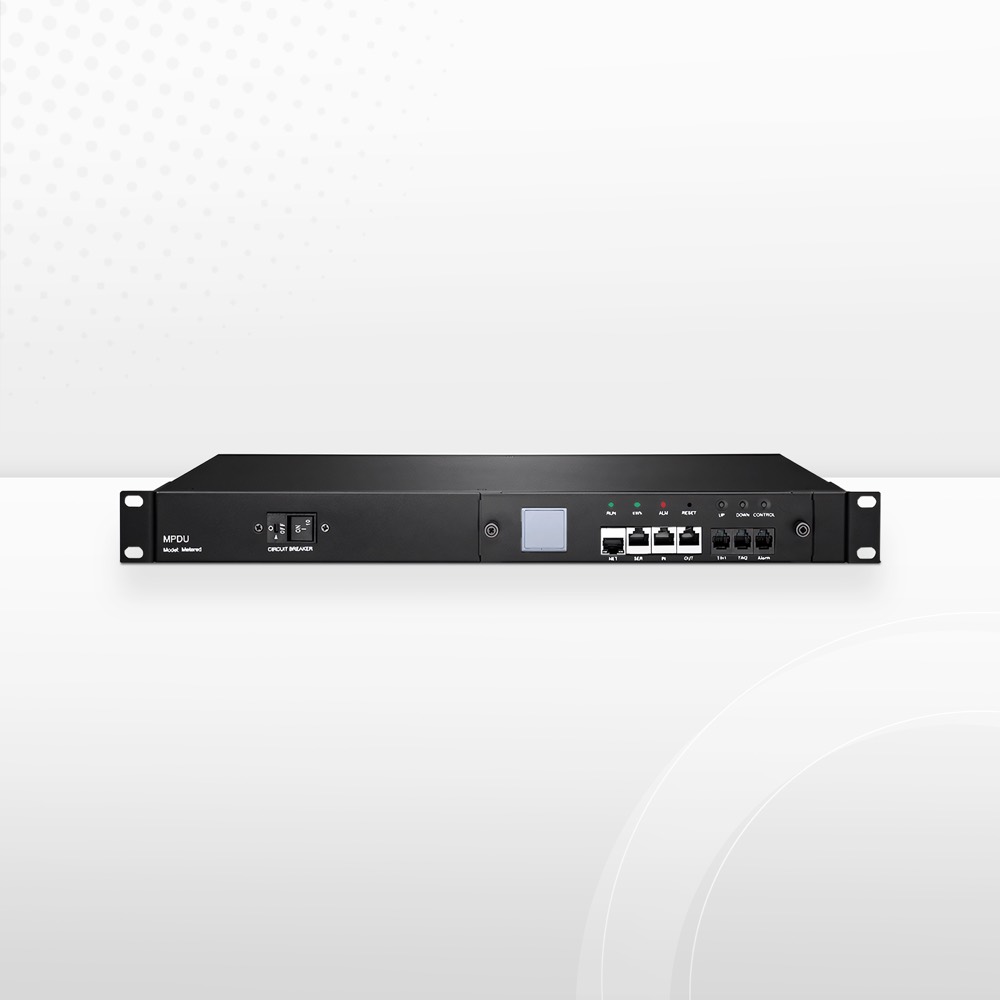 Стоечный PDU с мониторингом 1,20 кВт, однофазный, 10 А/120 В, 8x розеток C13, вилка IEC320 C14, шнур 6,6 фута, монтаж — фото 1
