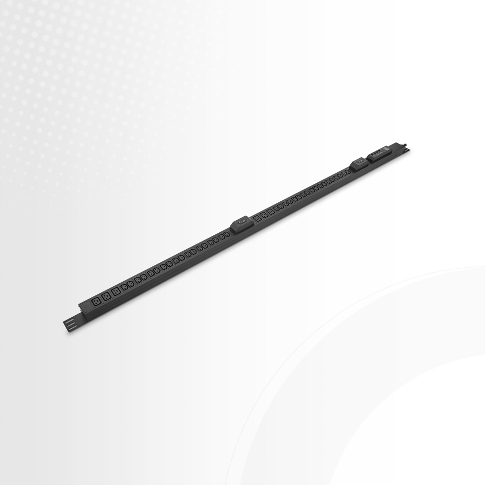 Стоечный PDU с мониторингом 3,75 кВт, однофазный, 30 А/125 В, 24x розеток NEMA 5-20R, вилка NEMA L5-30P, шнур 10 футов — фото 1