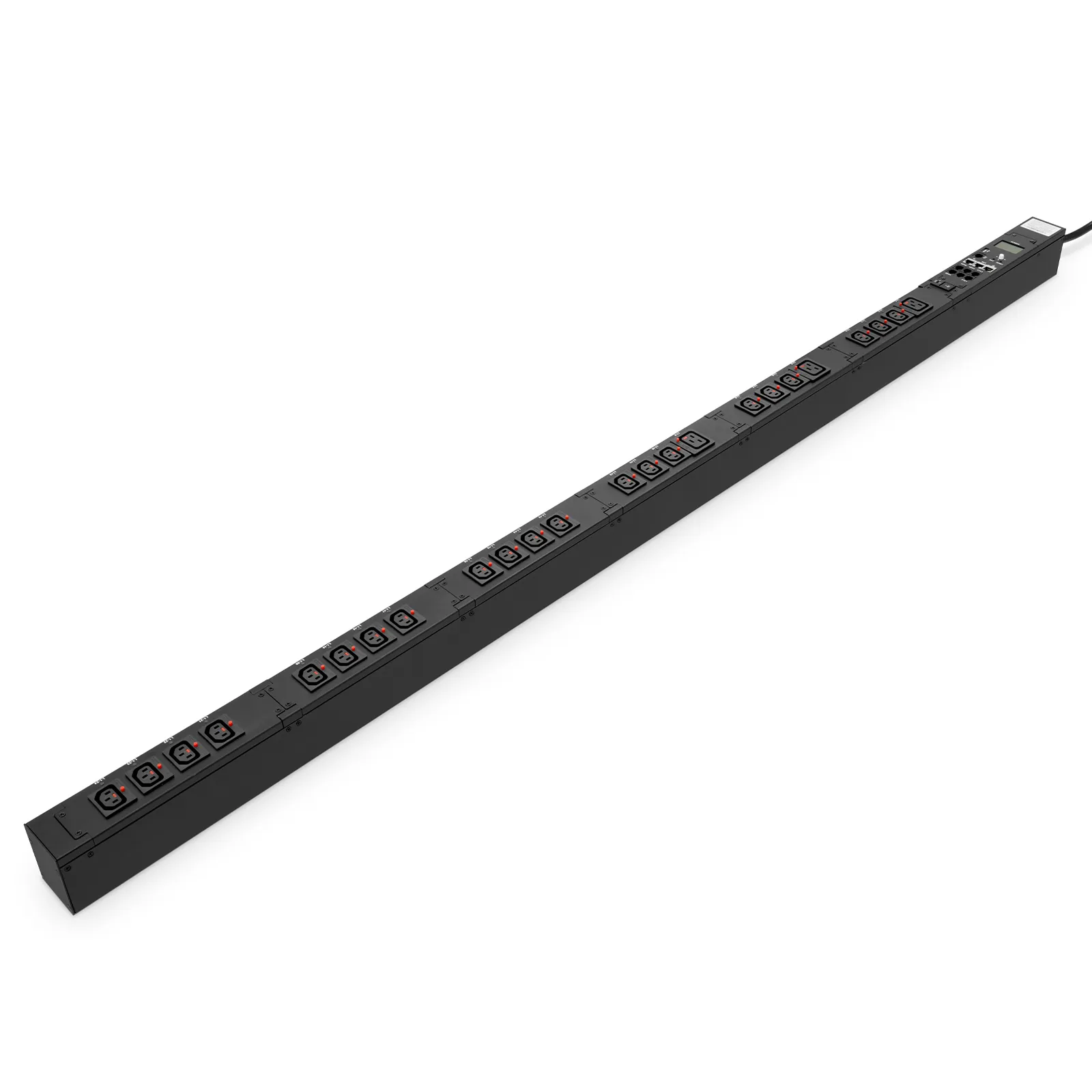 Вертикальный PDU FS 6,24 кВт, однофазный, с коммутацией — индивидуальное управление розетками, удалённое управление, м — фото 1
