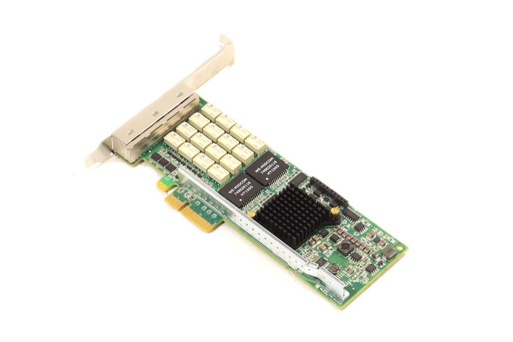 Плата Silicom Quad-Port Gigabit PCIe Copper Ethernet Bypass Card P/N: PE2G4BPI35LA-SD — фото 1