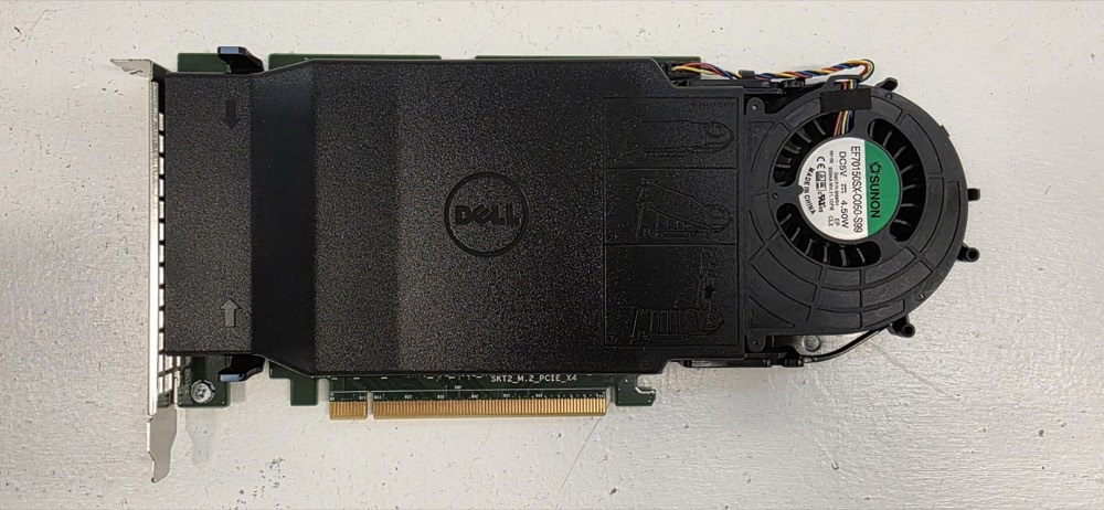 SSD-накопитель Dell Ultra SSD M.2 PCIe x4 Solid State Drive Adapter Card Dell P/N: PHR9G Tested — фото 1