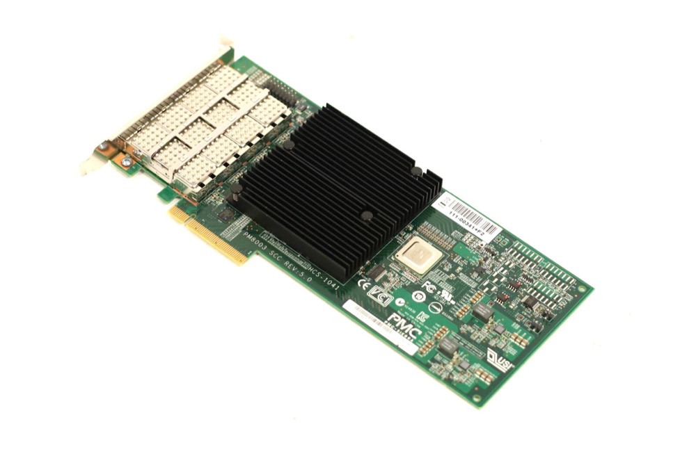 Трансивер NetApp PM8003 4-Port QSFP Host Bus Adapter P/N: 111-00341+F2 Tested — фото 1
