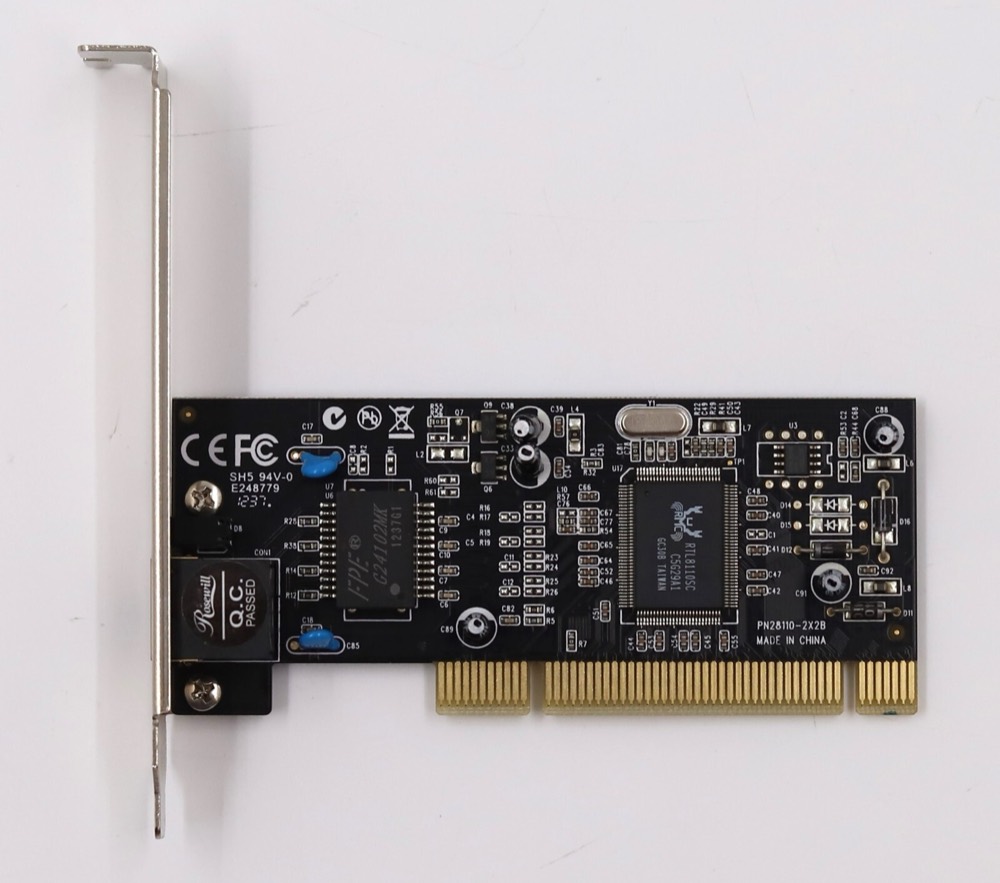 Сетевая карта Rosewil PN28110-2X2B Single-Port RJ45 Gigabit PCIe Ethernet Network Card Tested — фото 1