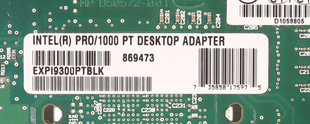 Адаптер Intel PRO/1000 PT Single-Port Gigabit PCIe Desktop Adapter P/N: EXPI9300PTBLK — фото 3