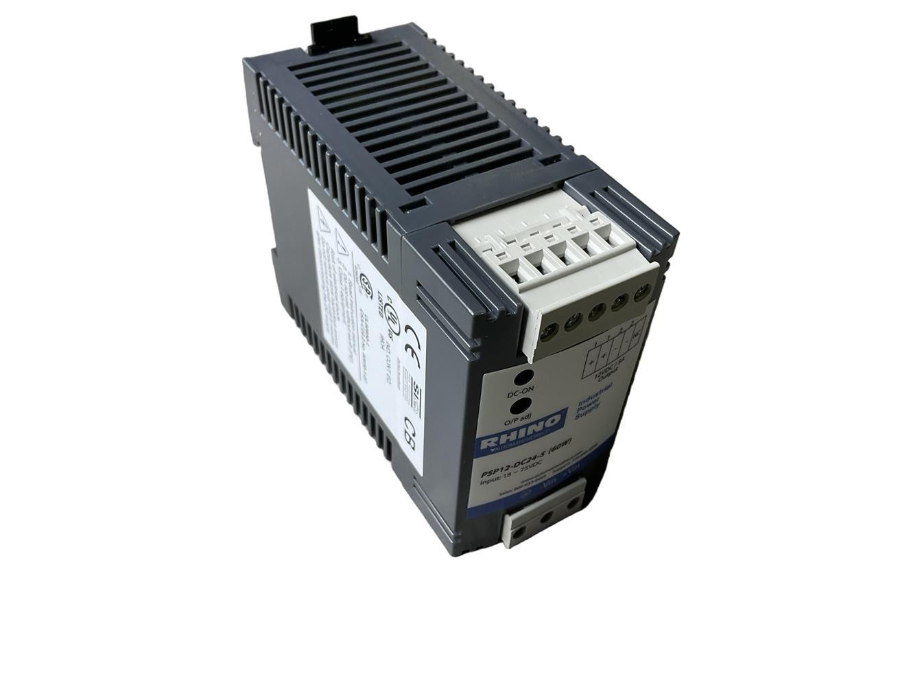 Комплектующее сервера DC/DC-преобразователь RHINO PSP12-DC24-5 вход 18–75 В, выход 12 В, 5 А, 60 Вт — фото 1