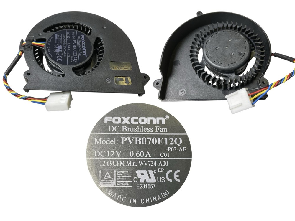 Вентилятор PVB070E12Q FOXCONN COOLING FAN DC12V 4PIN — фото 1