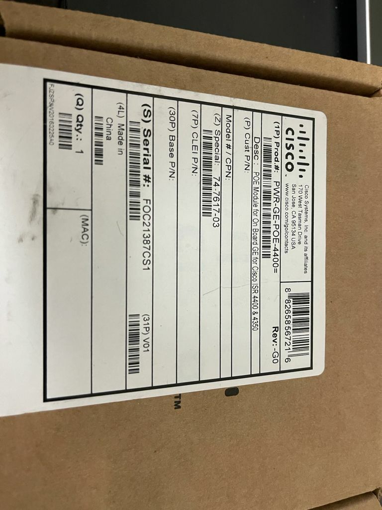 Блок питания Cisco PWR-GE-POE-4400 — фото 2