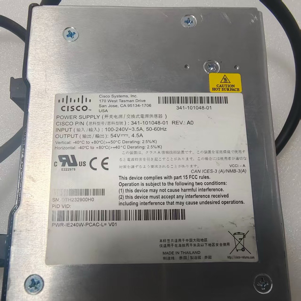 Блок питания Cisco PWR-IE240W-PCAC-L — фото 1