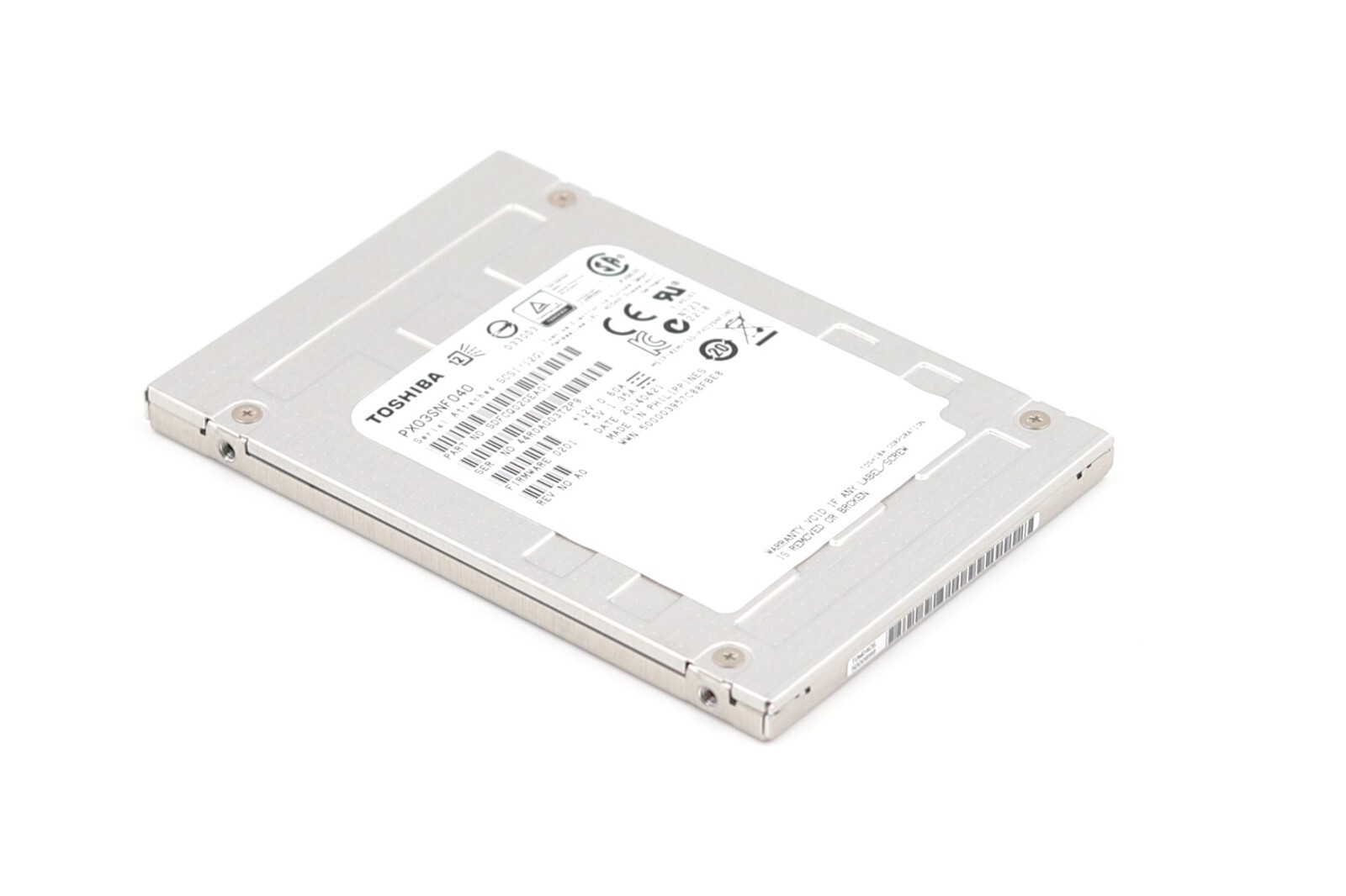 SSD-накопитель Toshiba PX03SNF040 400GB 2.5" 12Gb/s eMLC SAS Solid State Drive P/N:SDFCQ02GEA01 — фото 1